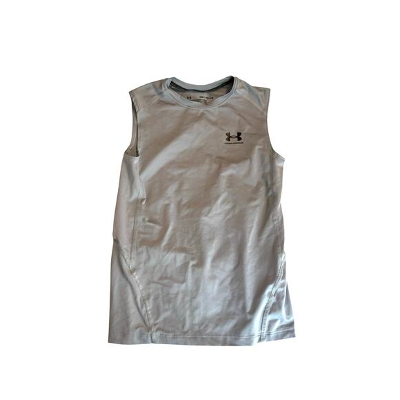 Under Armour Heat Gear Fitted Sleveless Tee - Youth Medium (YMD) - Picture 1 of 3